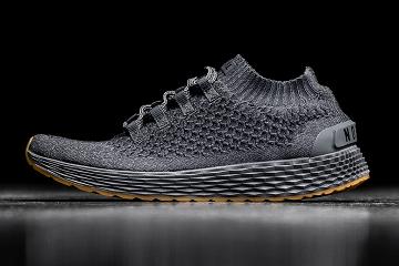 Men's Nobull Knit Running Shoes Dark / Grey | SG Z2084U